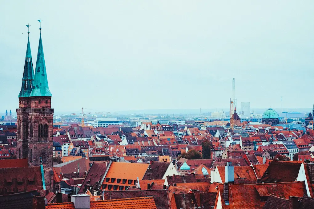A view of Nurmberg on a winter day